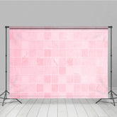 Aperturee - Aperturee Gradient Pink Bricks Summer Vibe Pattern Backdrop